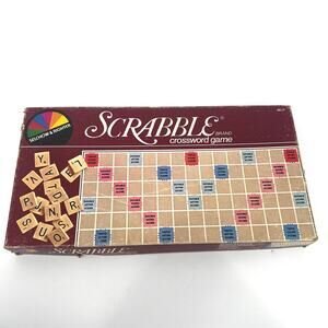 VTG 1982 Scrabble Board Game No. 17 Selchow & Righter in Box Nearly Complete
